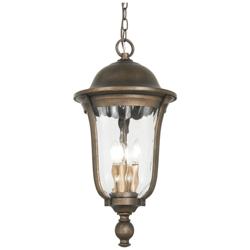 Minka Havenwood 25 1/4" Tavira Bronze and Silver Outdoor Hanging Light