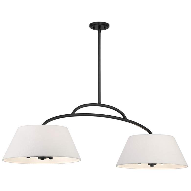 Image 3 Minka Headington 48" Wide Coal Black 6-Light Island Chandelier