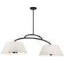 3_Minka Headington 48" Wide Coal Black 6-Light Island Chandelier