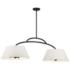 Minka Headington 48" Wide Coal Black 6-Light Island Chandelier