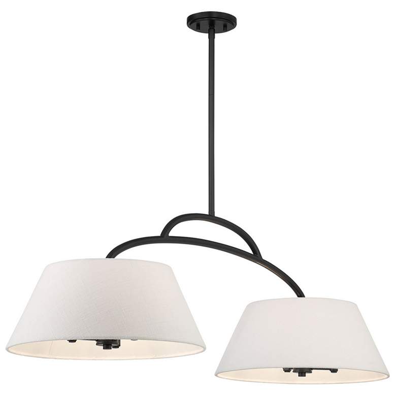 Image 5 Minka Headington 48" Wide Coal Black 6-Light Island Chandelier more views