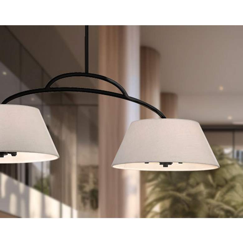Image 7 Minka Headington 48" Wide Coal Black 6-Light Island Chandelier more views