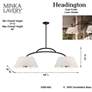 Minka Headington 48" Wide Coal Black 6-Light Island Chandelier in scene