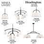 Minka Headington 48" Wide Coal Black 6-Light Island Chandelier in scene