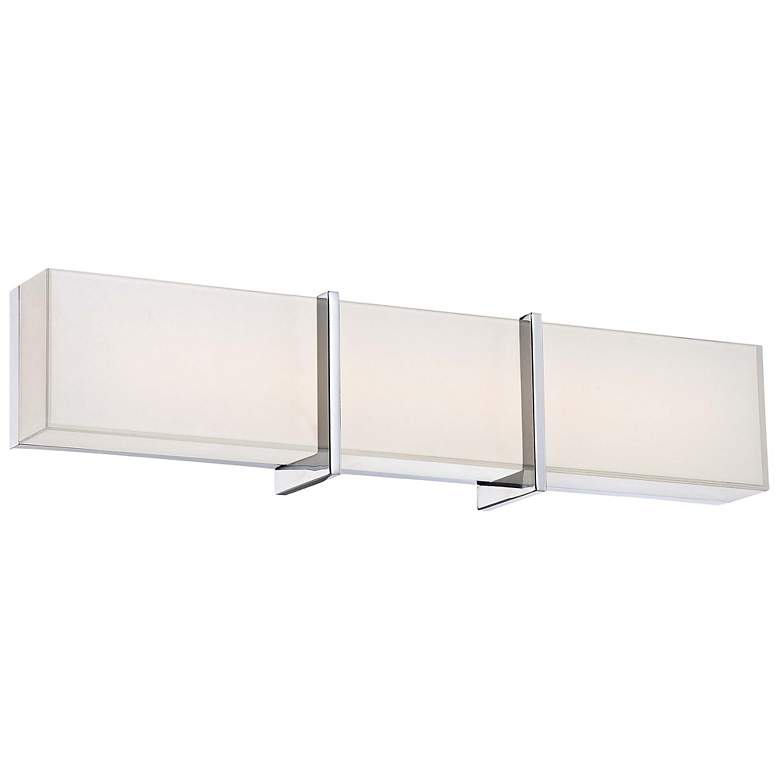 Image 2 Minka High Rise 24 1/4 inch Wide Modern LED Chrome Bath Light