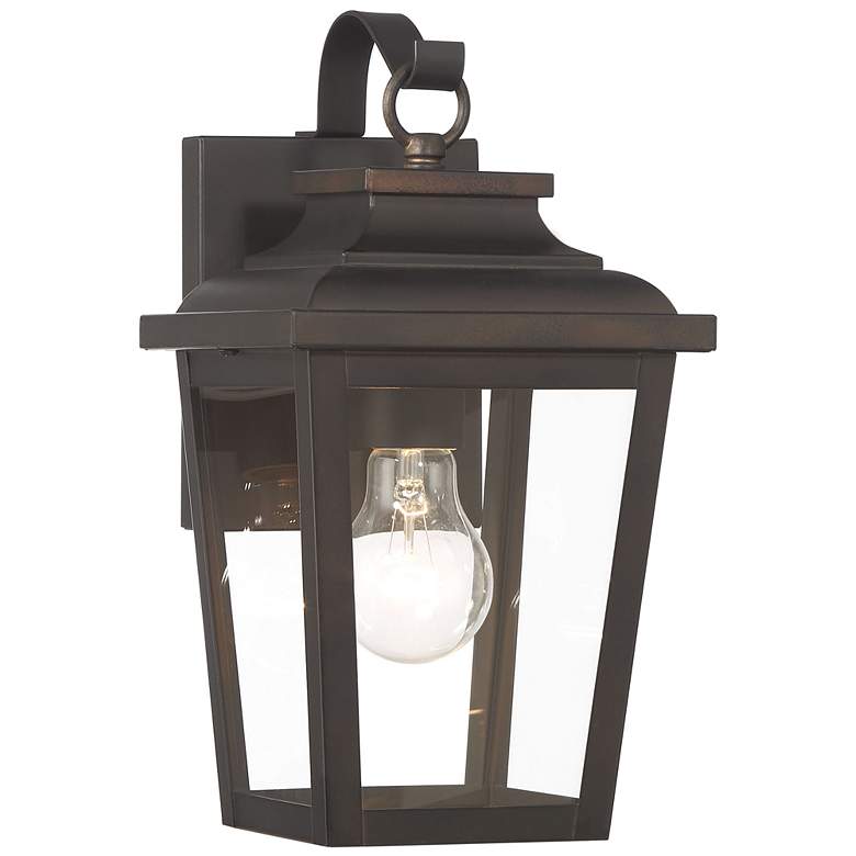 Image 2 Minka Irvington Manor 12" High Chelesa Bronze Outdoor Wall Light