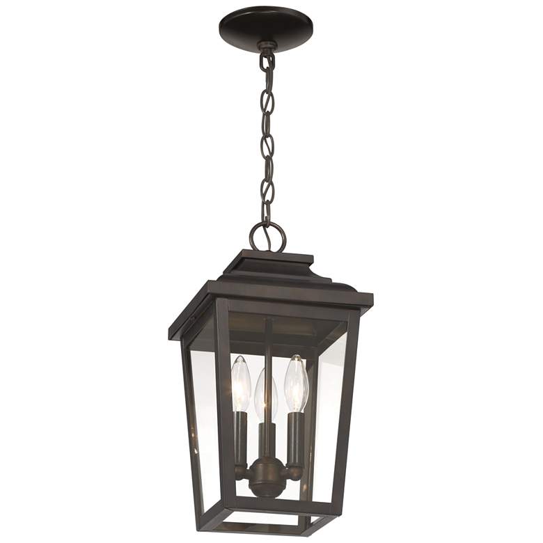 Image 4 Minka Irvington Manor 15 1/2" High Bronze Outdoor Hanging Light more views