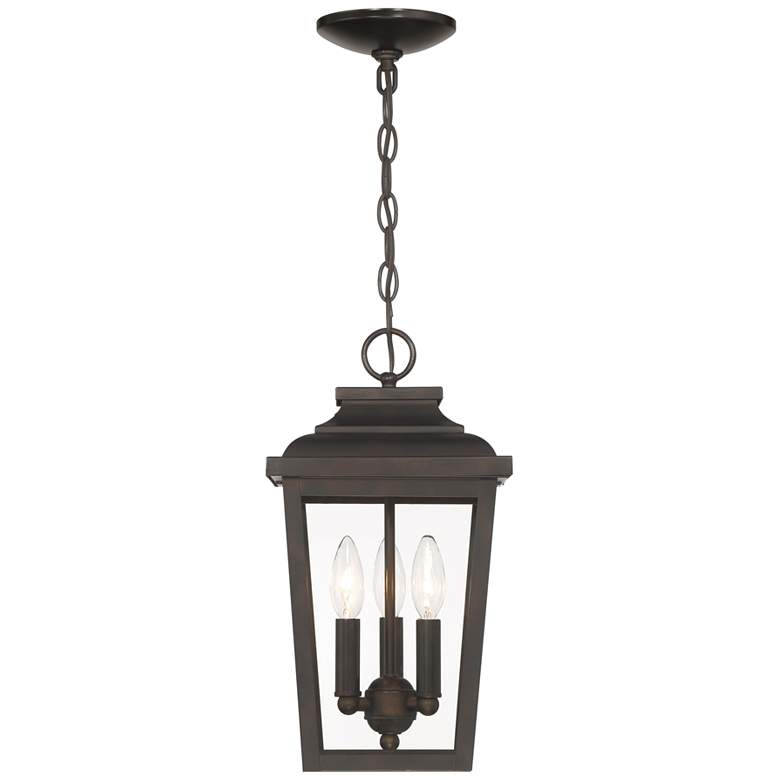 Image 5 Minka Irvington Manor 15 1/2" High Bronze Outdoor Hanging Light more views