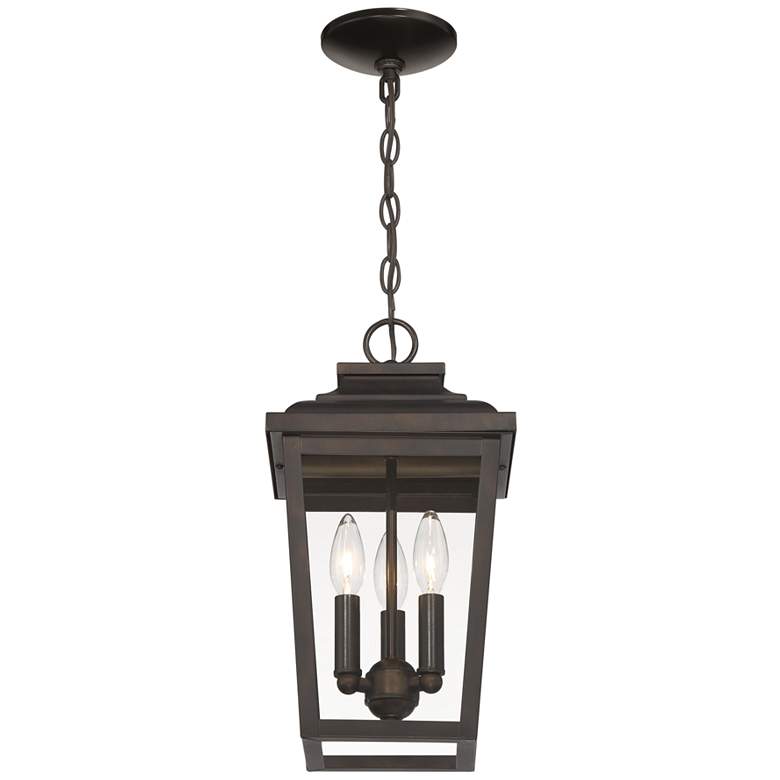 Image 6 Minka Irvington Manor 15 1/2" High Bronze Outdoor Hanging Light more views