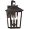 Minka Irvington Manor 16 3/4" High Bronze 3-Light Outdoor Wall Light