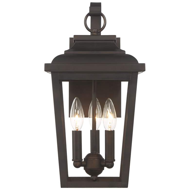 Image 5 Minka Irvington Manor 16 3/4" High Bronze 3-Light Outdoor Wall Light more views