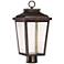 Minka Irvington Manor 18" High Bronze LED Outdoor Post Light