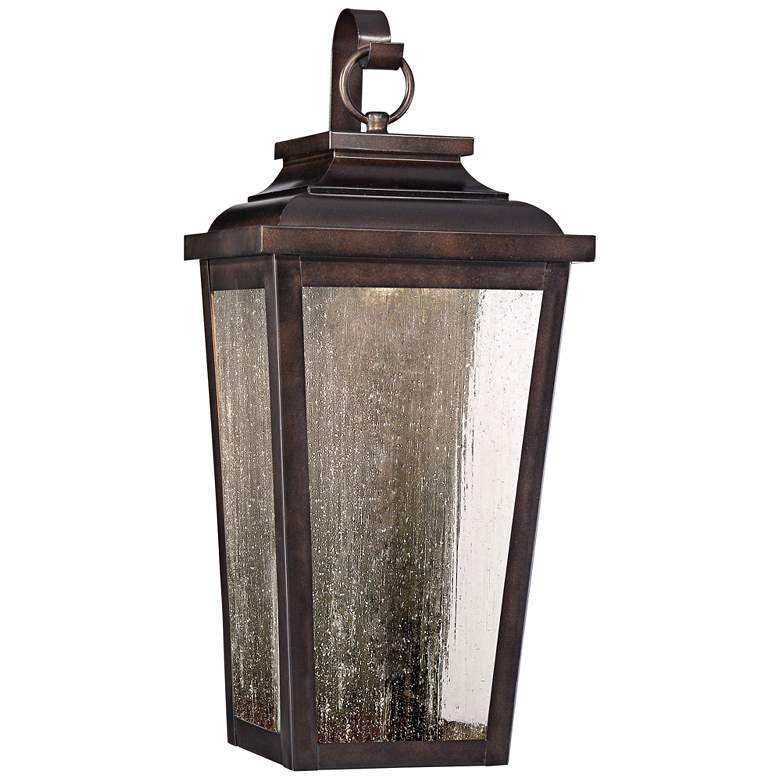 Image 1 Minka Irvington Manor 19" High Bronze LED Outdoor Pocket Wall Light