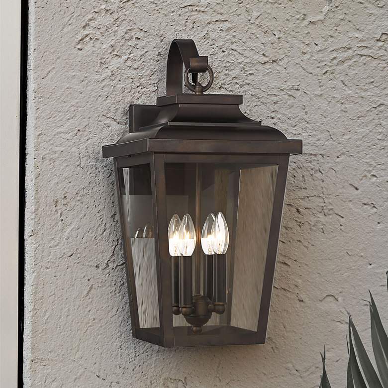 Image 1 Minka Irvington Manor 20 3/4" High Chelsea Bronze Outdoor Wall Light