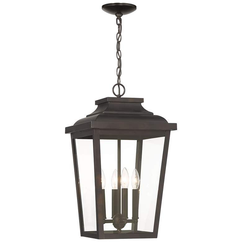 Image 3 Minka Irvington Manor 21 3/4" High Bronze Outdoor Hanging Light