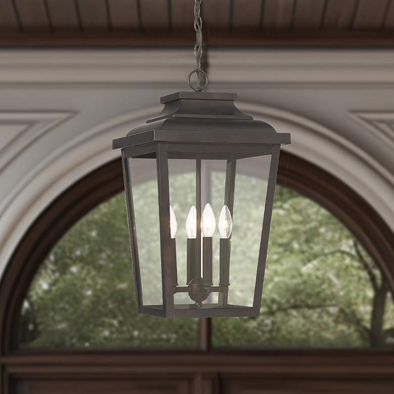 Image 2 Minka Irvington Manor 21 3/4" High Bronze Outdoor Hanging Light