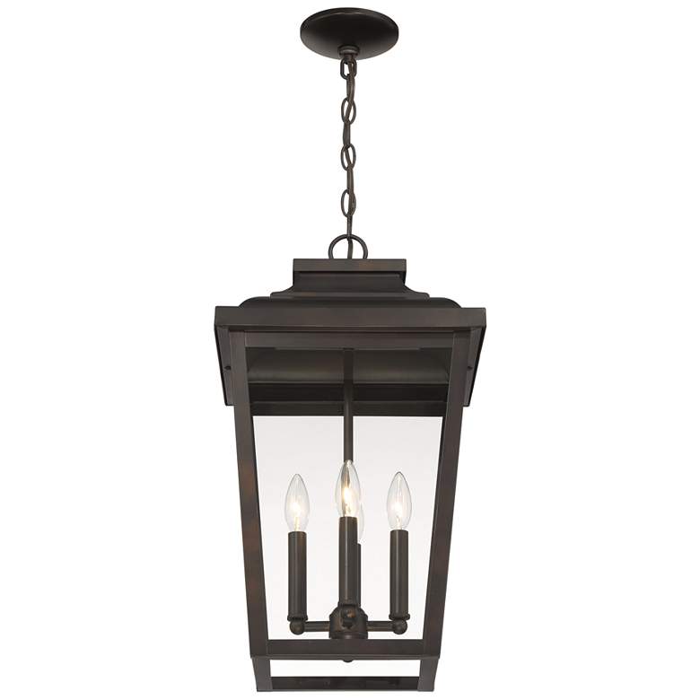 Image 6 Minka Irvington Manor 21 3/4" High Bronze Outdoor Hanging Light more views