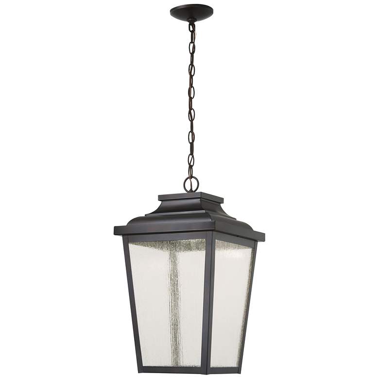 Image 1 Minka Irvington Manor 21 3/4" High Chelesa Bronze Hanging LED Lantern