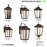 5_Minka Irvington Manor 21 3/4" High Chelesa Bronze Hanging LED Lantern more views