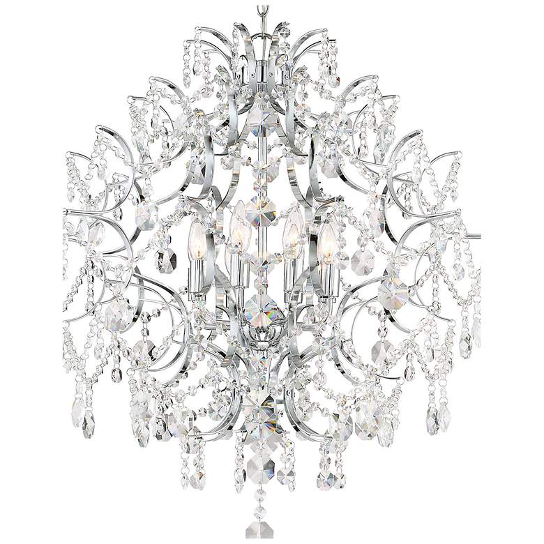Image 4 Minka Isabella's Crown 30 1/2" Chrome Crystal 8-Light Chandelier more views