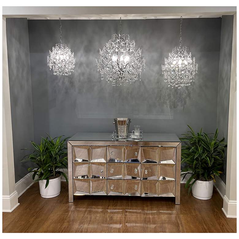 Image 5 Minka Isabella's Crown 30 1/2" Chrome Crystal 8-Light Chandelier more views