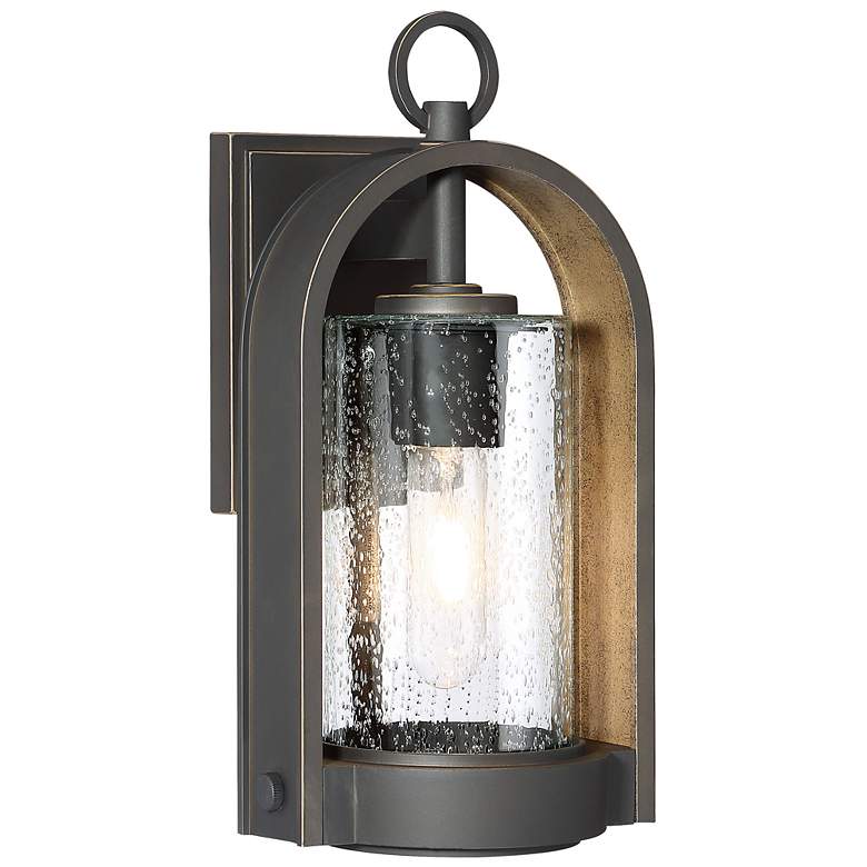 Image 1 Minka Kamstra 13 1/2" High Oil-Rubbed Bronze Outdoor Wall Light
