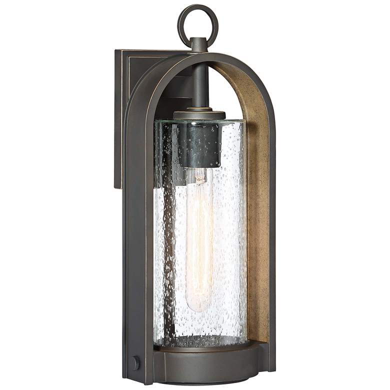 Image 1 Minka Kamstra 16 1/2" High Oil-Rubbed Bronze Outdoor Wall Light