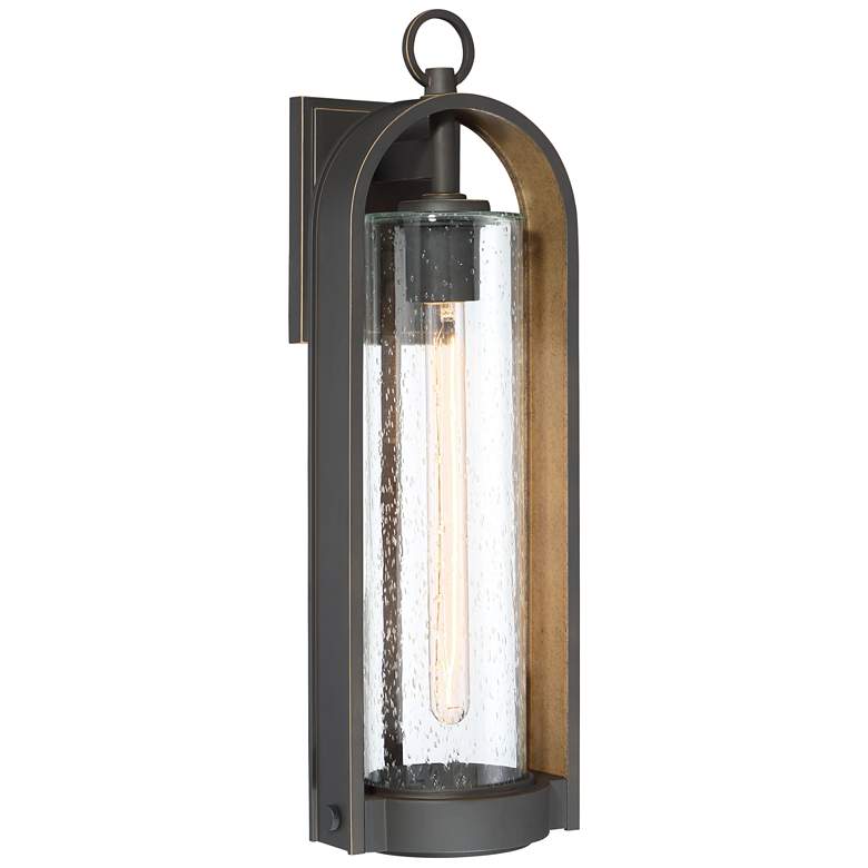 Image 2 Minka Kamstra 20 3/4" High Bronze and Gold Lantern Outdoor Wall Light
