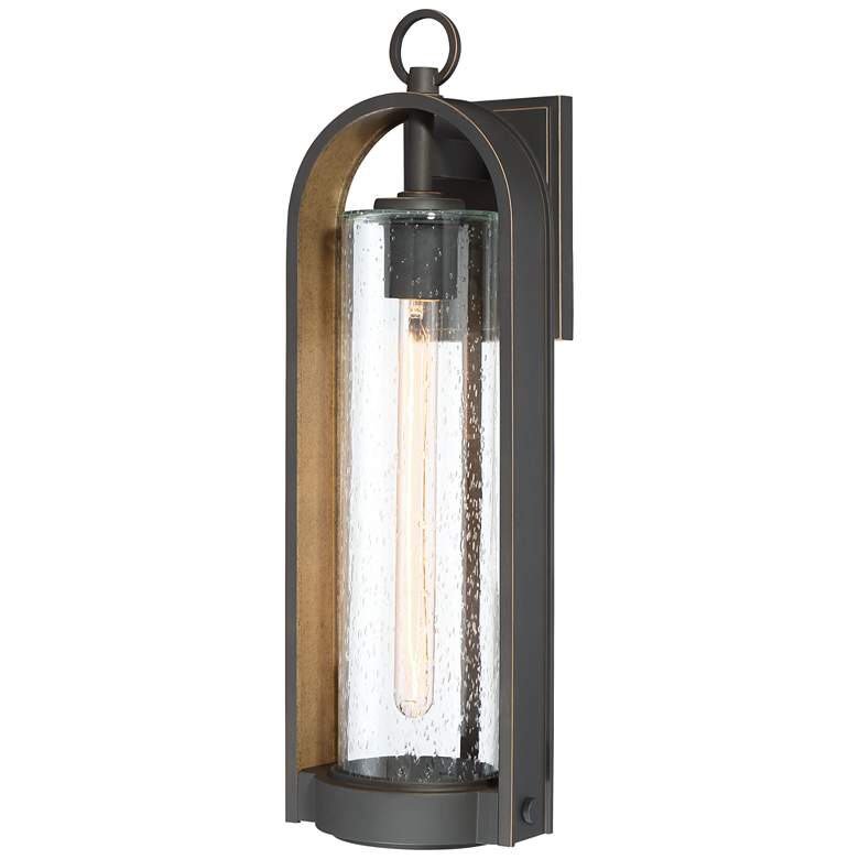 Image 3 Minka Kamstra 20 3/4" High Bronze and Gold Lantern Outdoor Wall Light more views