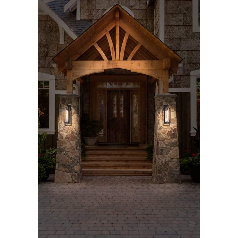 Image 6 Minka Kamstra 20 3/4" High Bronze and Gold Lantern Outdoor Wall Light more views