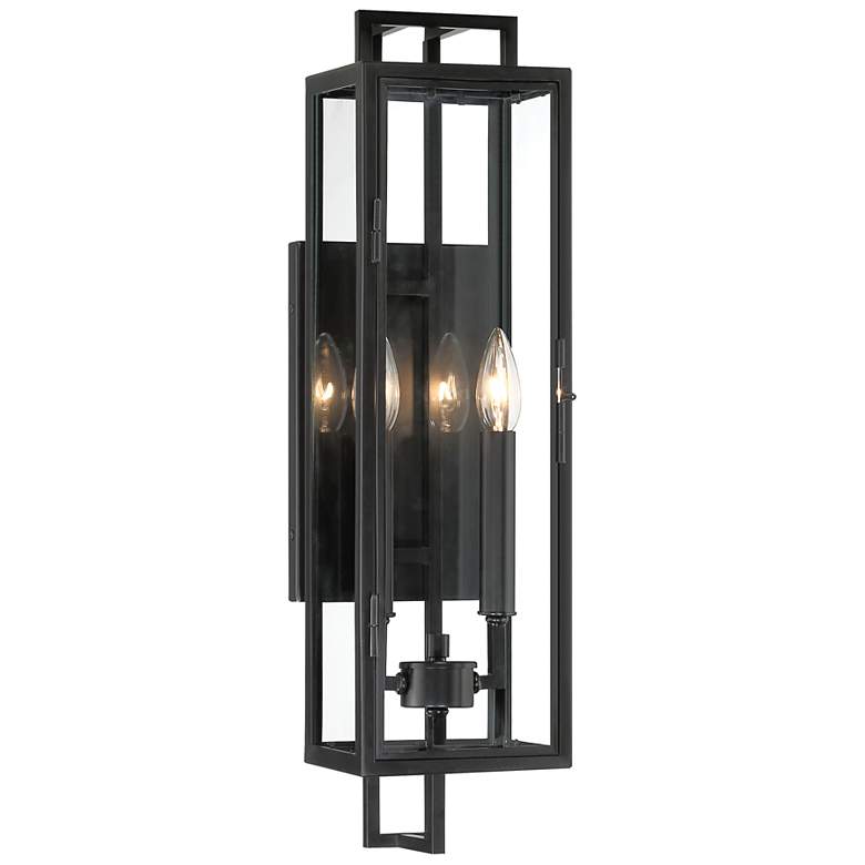 Image 1 Minka Knoll Road 23" High Coal 2-Light Outdoor Wall Light