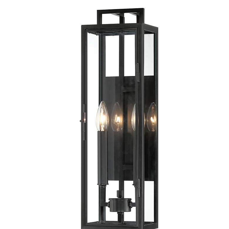 Image 2 Minka Knoll Road 23" High Coal 2-Light Outdoor Wall Light more views