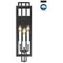 6_Minka Knoll Road 27 1/4" Black and Clear Glass Outdoor Wall Mount more views