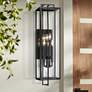 1_Minka Knoll Road 35" High Coal 4-Light Outdoor Wall Light