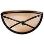 3_Minka Knotted Iron 12 3/4" Wide Bronze Pocket Wall Sconce