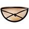 Minka Knotted Iron 12 3/4" Wide Bronze Pocket Wall Sconce