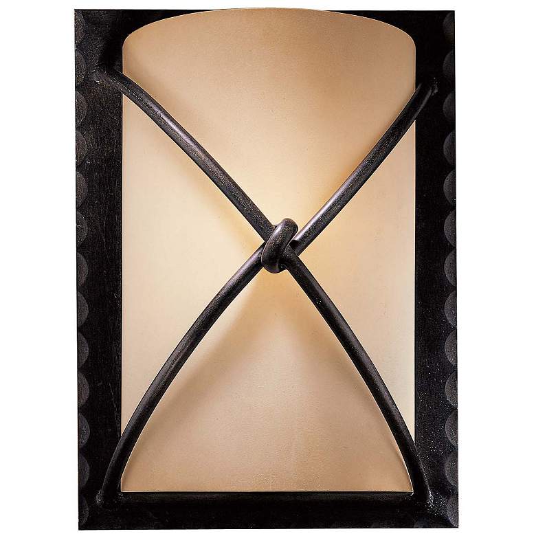 Image 1 Minka Knotted Iron Collection 12 1/2" Bronze Wall Sconce
