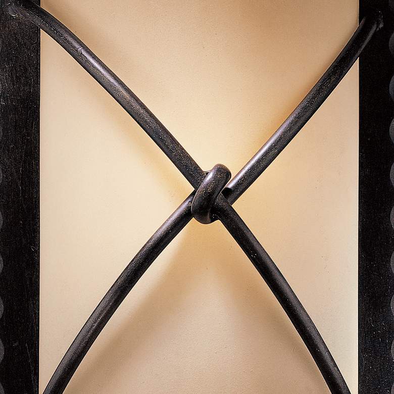 Image 2 Minka Knotted Iron Collection 12 1/2" Bronze Wall Sconce more views