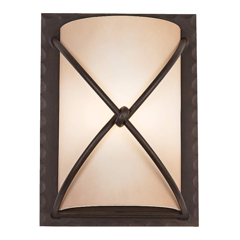 Image 2 Minka Knotted Iron Collection Bronze Wall Sconce