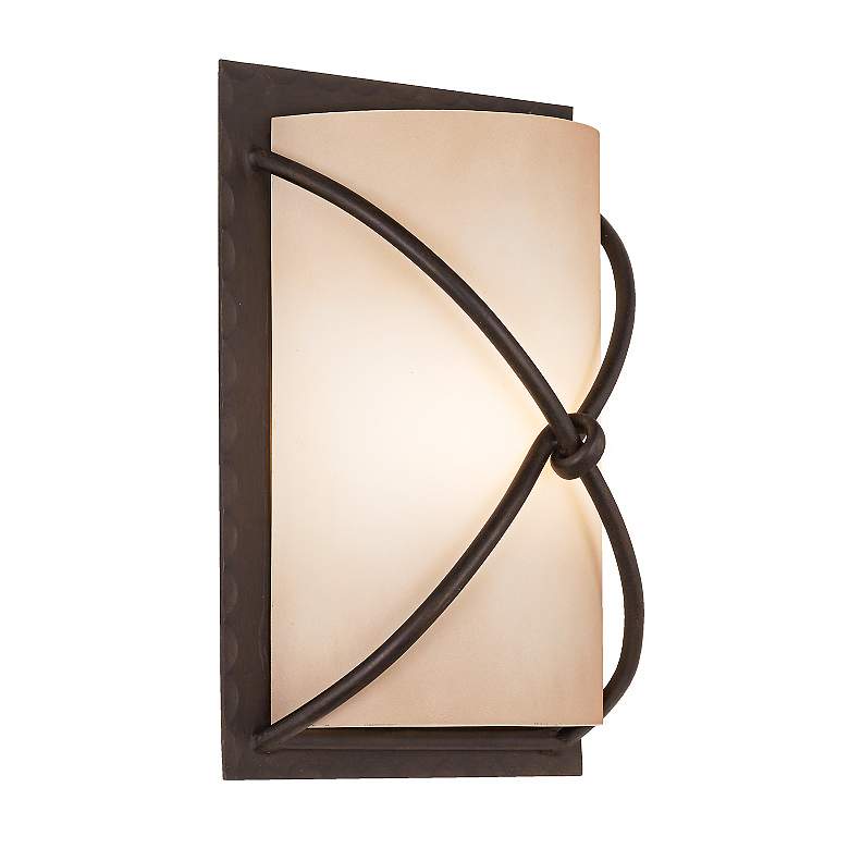 Image 3 Minka Knotted Iron Collection Bronze Wall Sconce more views