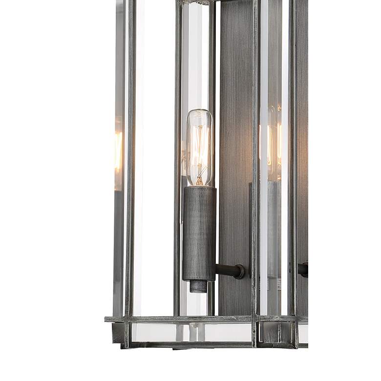 Image 2 Minka Langen Square 7 1/2" Wide Modern Antique Nickel Wall Light more views