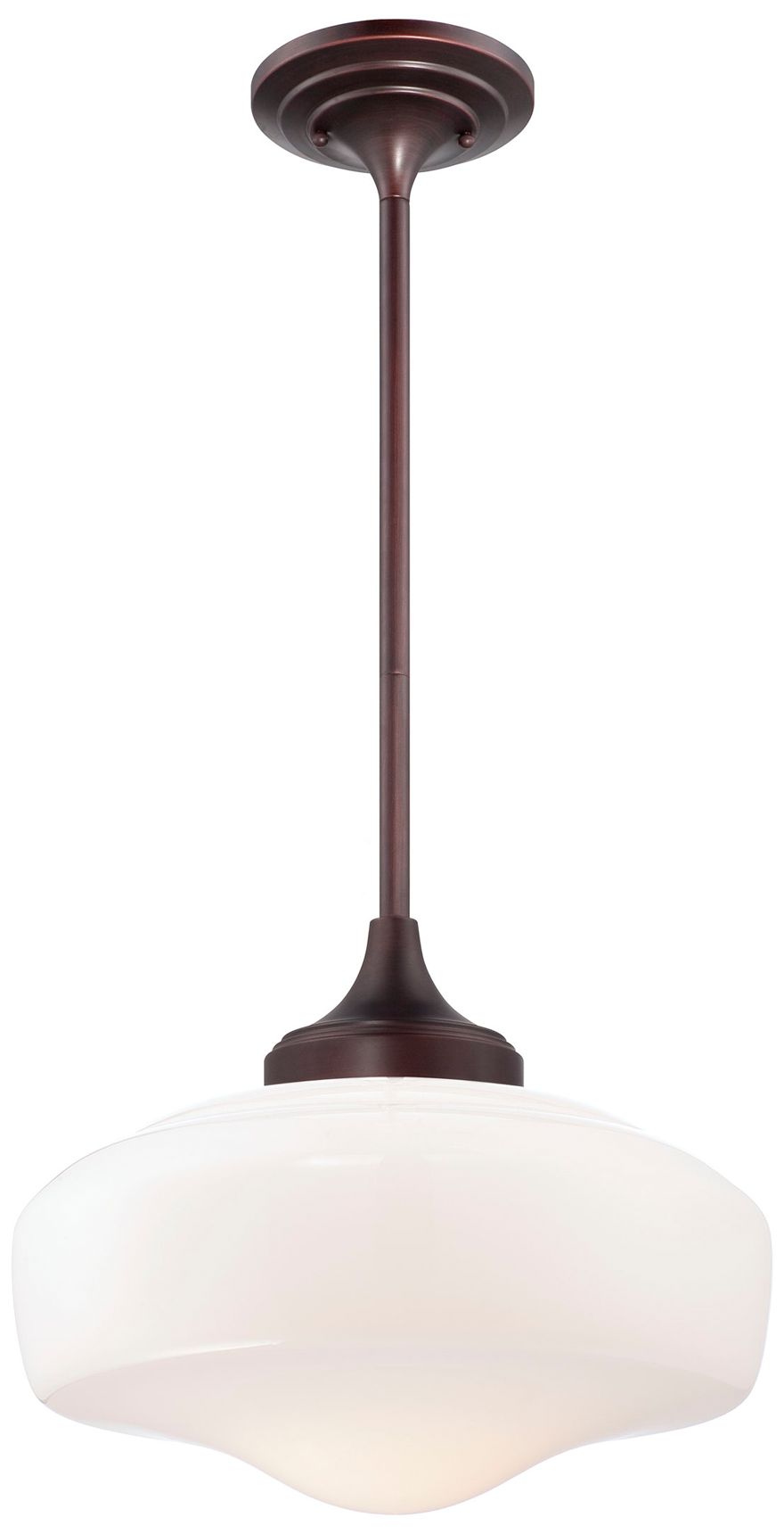 Image 2 Minka-Lavery 1-Light Brushed Bronze Pendant Light