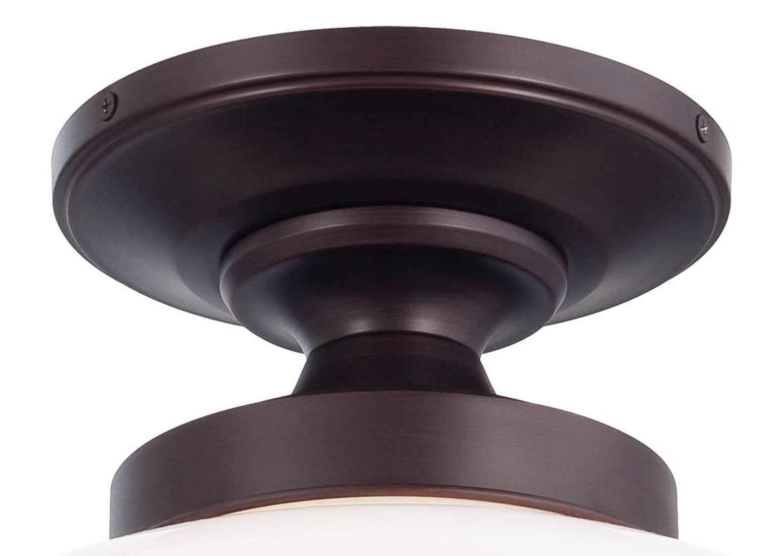 Image 3 Minka-Lavery 1-Light Brushed Bronze Semi Flush more views