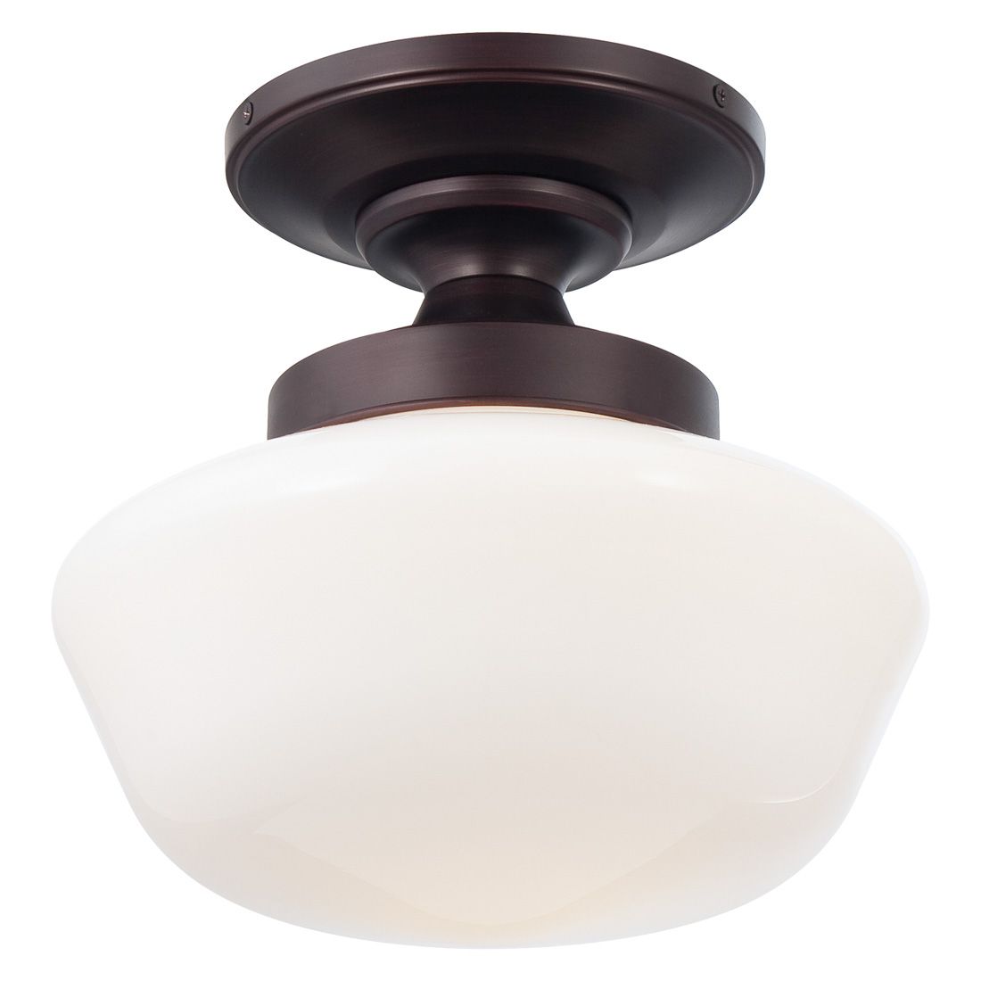 Image 5 Minka-Lavery 1-Light Brushed Bronze Semi Flush more views