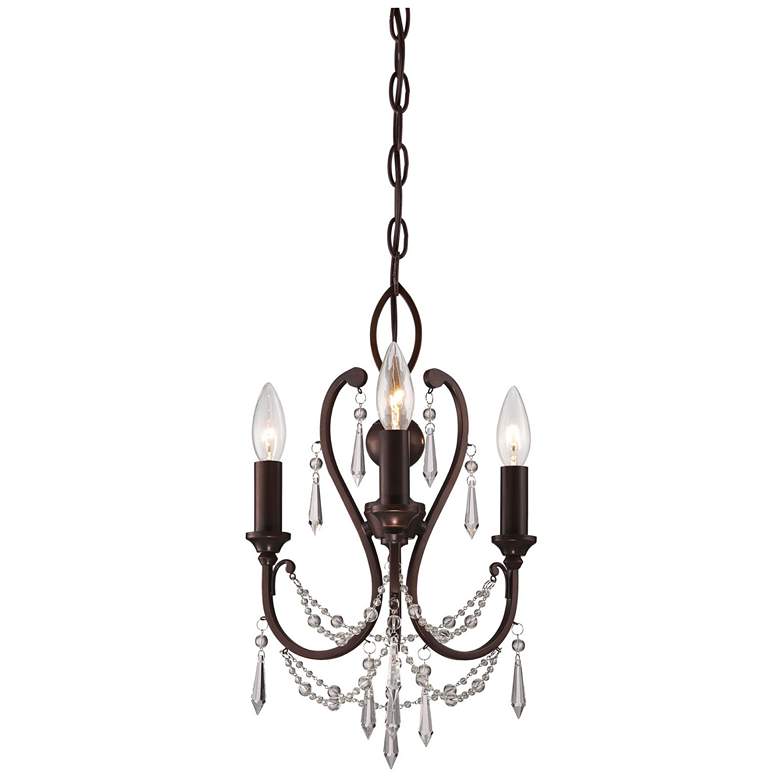 Image 1 Minka-Lavery 11 1/2" Wide 3-Light Vintage Bronze Mini Chandelier