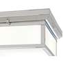 2_Minka Lavery 13" Wide 2-Light Chrome and White Glass Ceiling Light more views