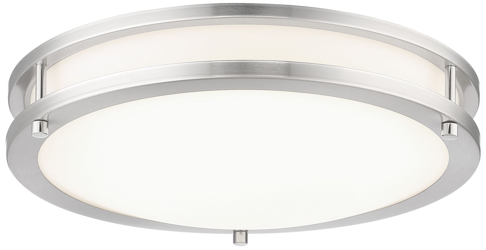 Minka-Lavery 15.75-inch LED Polished Nickel Flush Mount
