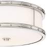 Minka Lavery 15 1/2" Wide Brushed Nickel Drum LED Ceiling Light