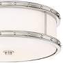 3_Minka Lavery 15 1/2" Wide Brushed Nickel Drum LED Ceiling Light more views