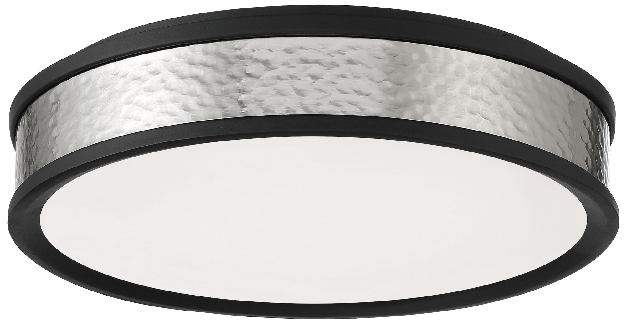 Image 2 Minka-Lavery 15-inch LED Coal and Brushed Nickel Flush Mount
